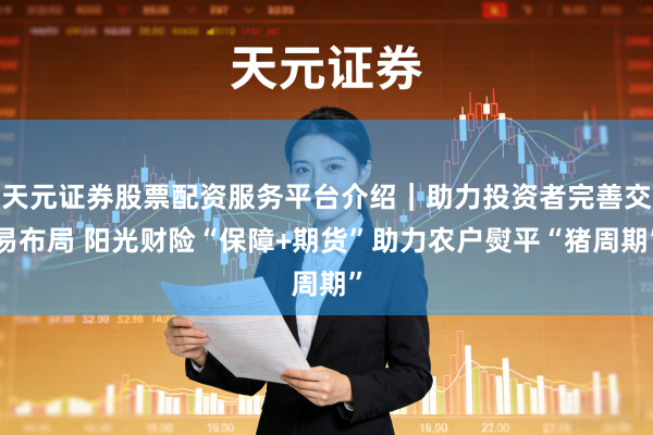 天元证券股票配资服务平台介绍｜助力投资者完善交易布局 阳光财险“保障+期货”助力农户熨平“猪周期”